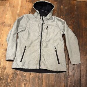 Berne grey zip up jacket. size large, super warm, only worn a few times